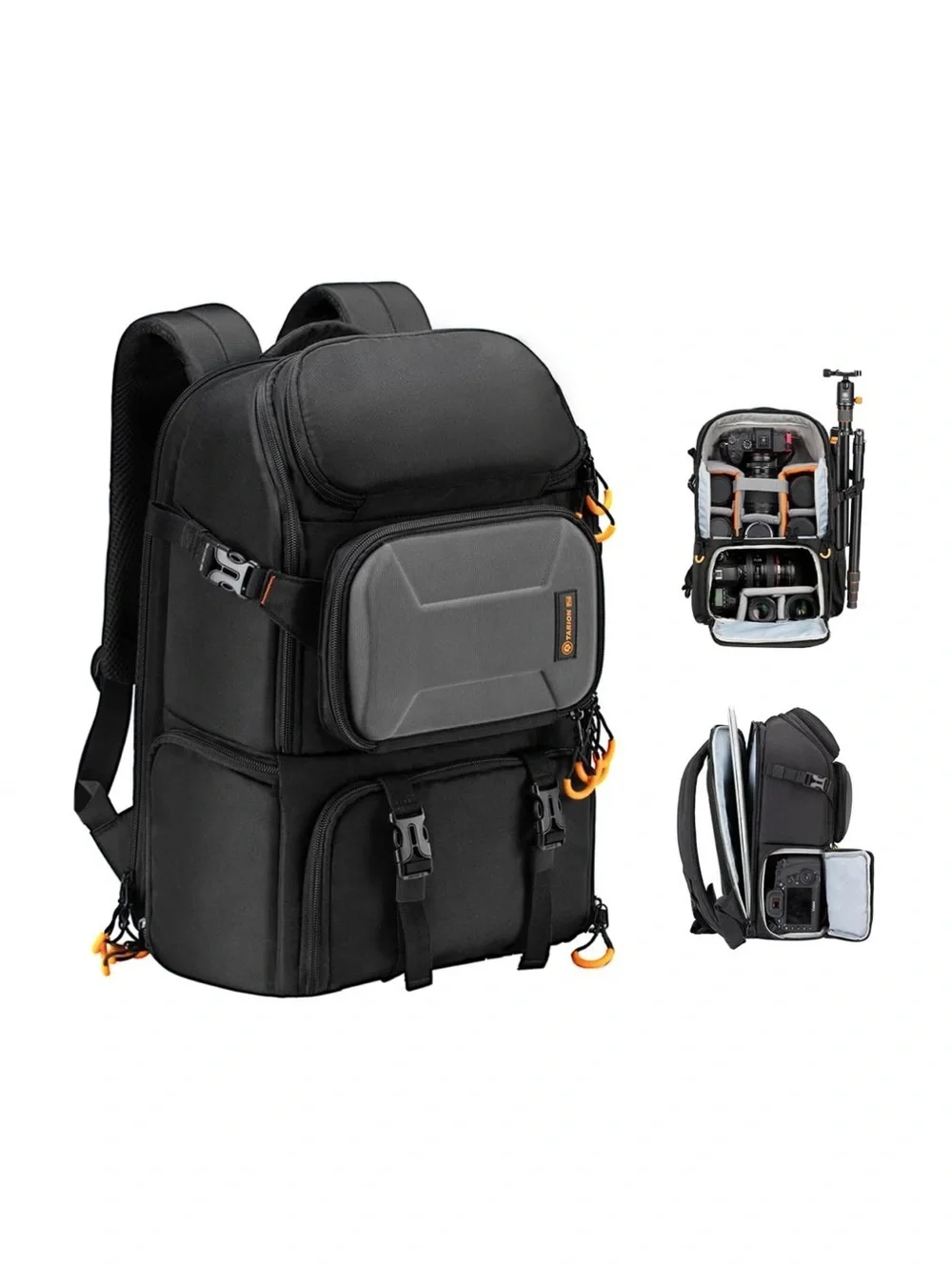 TARION Pro Camera Backpack Large Camera Bag with Laptop Compartment Tripod Holde